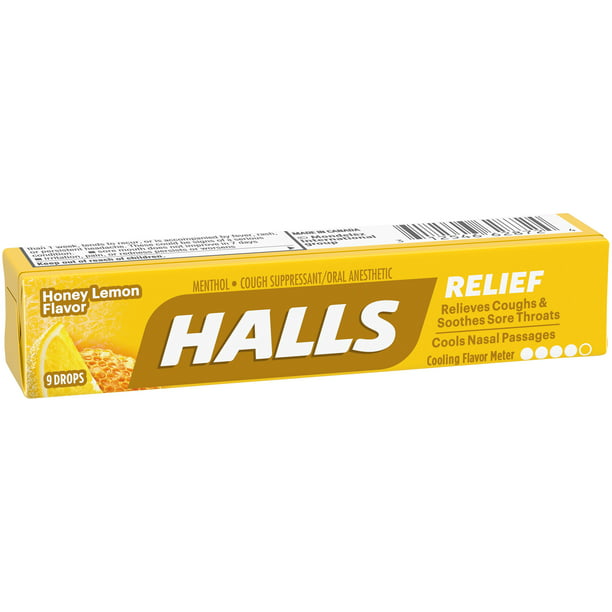 HALLS Gotas para la Tos con Miel y Limón 9 Gotas