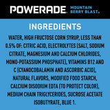 Bebida deportiva POWERADE con electrolitos mejorados Mountain Berry Blast, 20 onzas líquidas