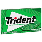Chicles Trident Hierbabuena Sin Azúcar 14 Piezas