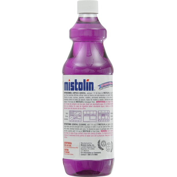 Mistolin Cleaning Solution/Disinfectant - Lilac 28 fl oz