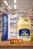 Combo 1: Arroz Riceland 50 lbs y Aceite de Maíz del pueblo 2.5 galones