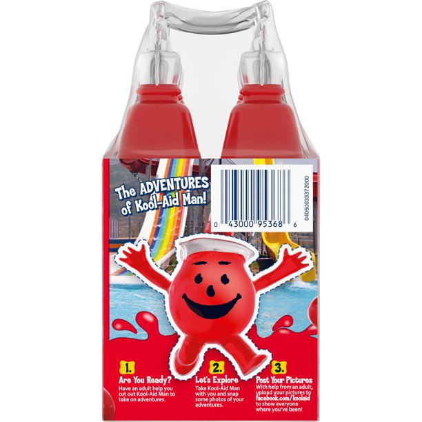 Kool Aid Bursts Cherry Kids Drink 6 ct Pack 6.75 fl oz Bottles