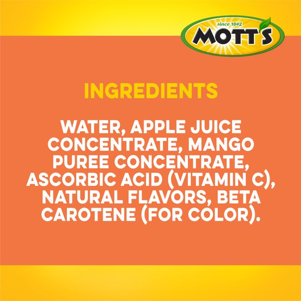 Mott's 100 % jugo de manzana y mango botella de 64 onzas líquidas
