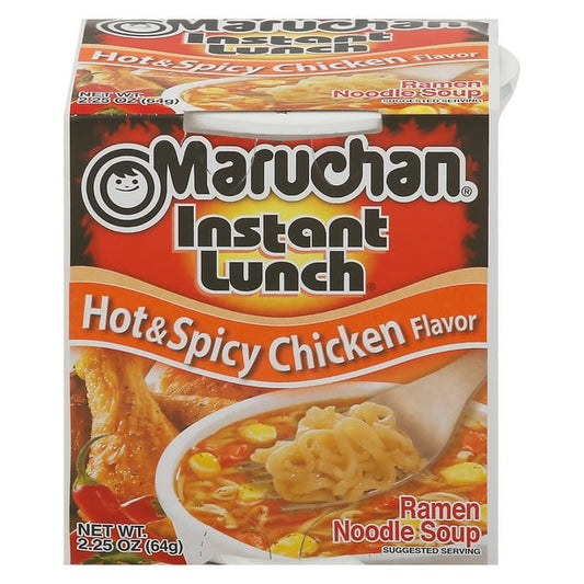 Maruchan Instant Hot &amp; Spicy Pollo Ramen Fideos Sopa 2.25 oz