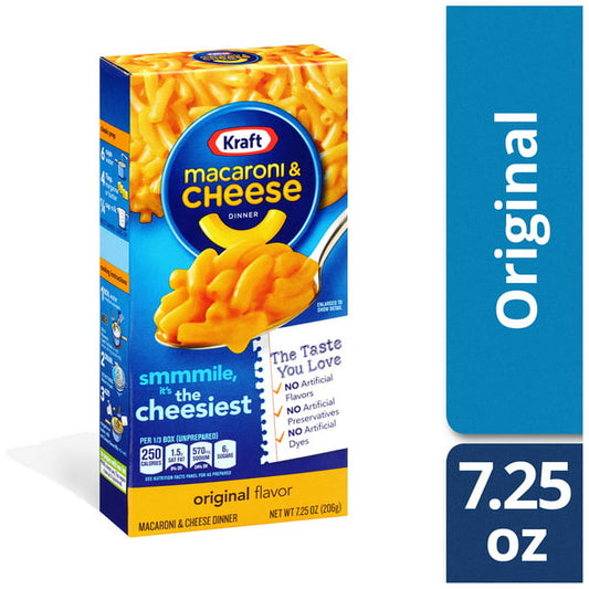Kraft Original Macaroni &amp; Cheese Cena 7.25 oz