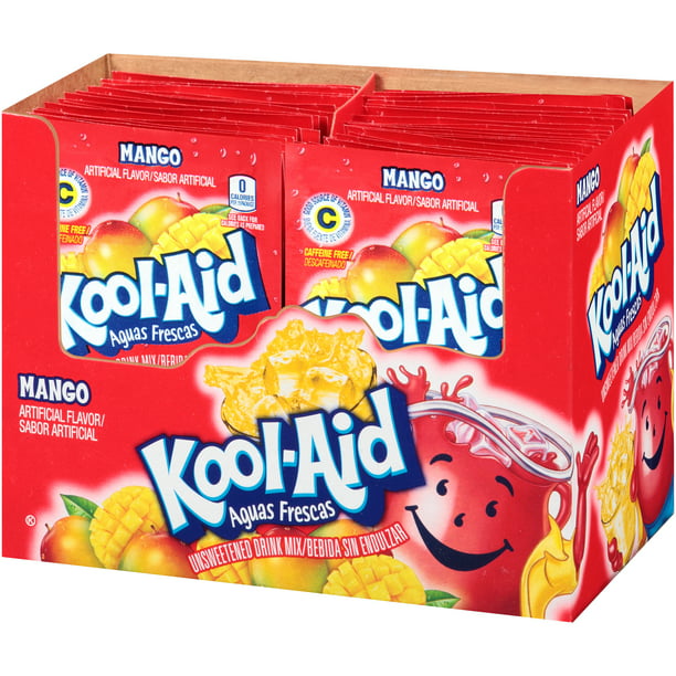 Kool-Aid Aguas Frescas Unsweetened Mango Artificially Flavored Powdered Soft Drink Mix 0.14 oz Packet