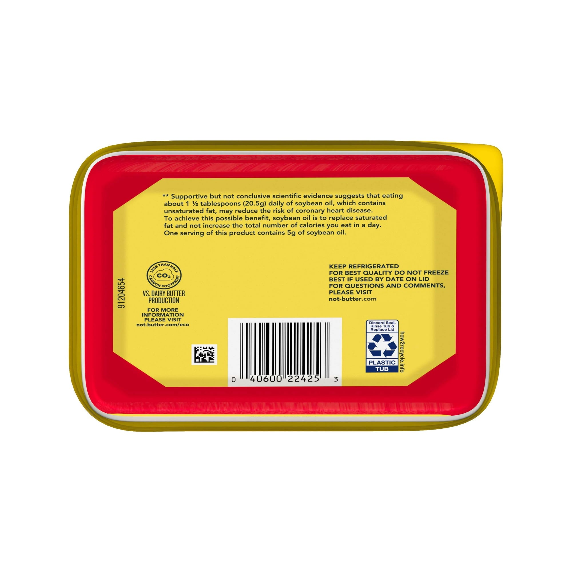 ¡No puedo creer que no sea mantequilla! Tina original para untar de 45 oz