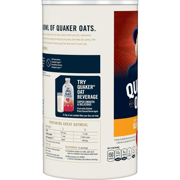 Quaker Oats Old Fashioned 100% Whole Grain Oats 18 oz