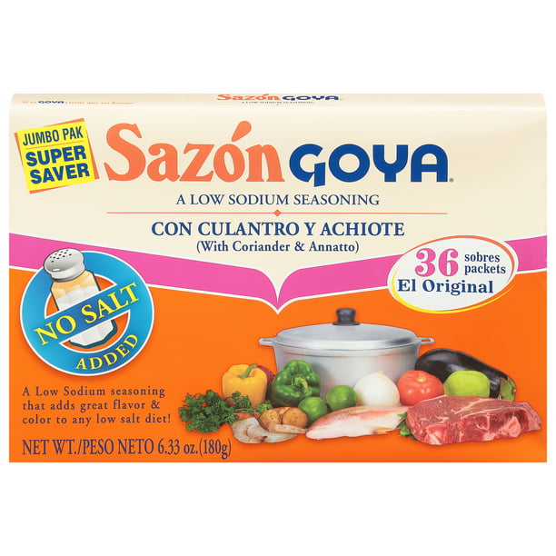 Condimento Goya Sazon - Cilantro y Annatto 6.33 oz