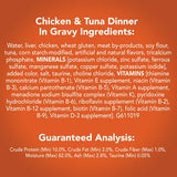 Friskies Prime Filets Cena de pollo y atún en salsa Comida húmeda para gatos Lata de 5.5 oz