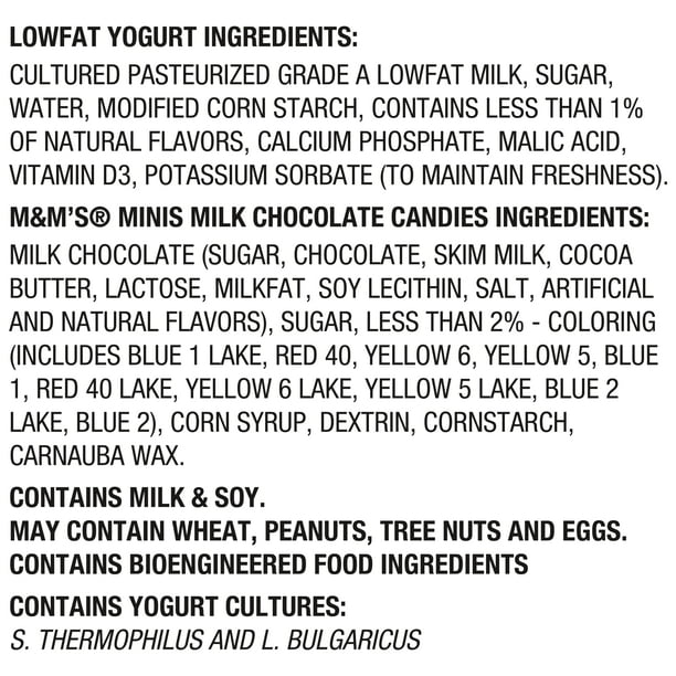 YoCrunch Low Fat Vanilla with M&Ms Yogurt 6 Oz.