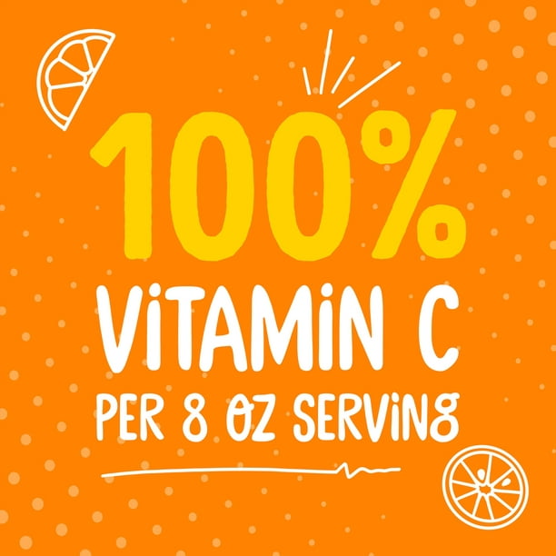 SUNNYD Bebida de jugo de naranja y durazno Botella de 1 galón