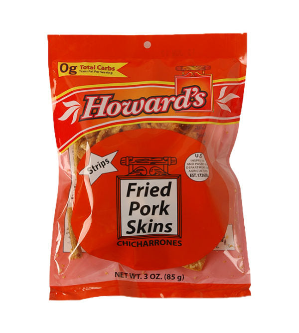 Howard's Fried Pork Skins Chicharrones 3 oz