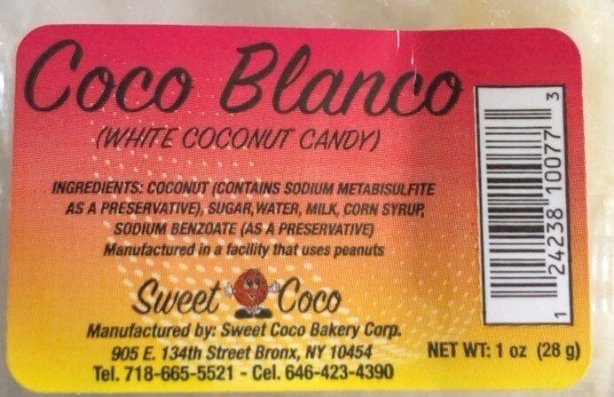 Sweet C.C Bakery Coco Blanco 1 oz