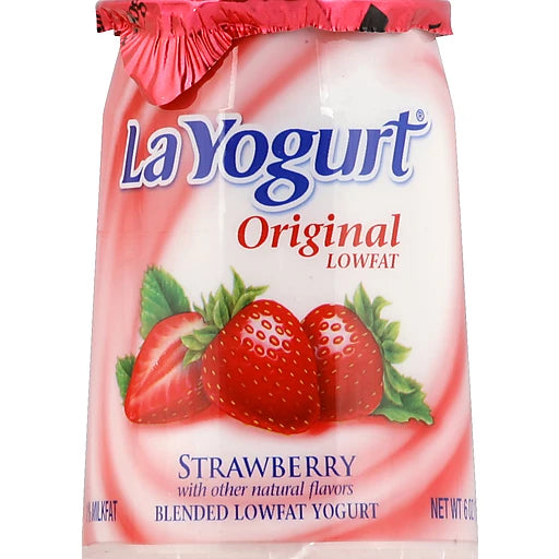 La Yogurt Original Lowfat Strawberry 6 oz