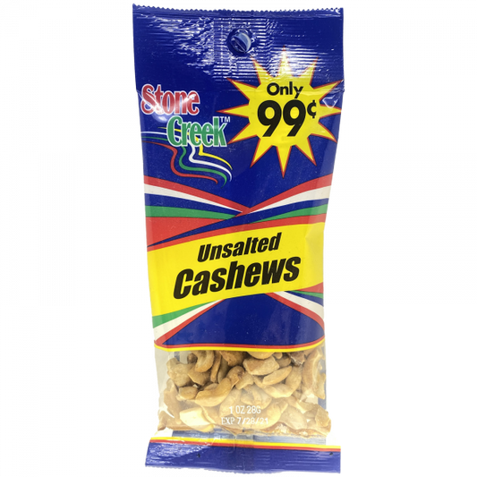 Stone Creek Unsalted Cashews 1 oz