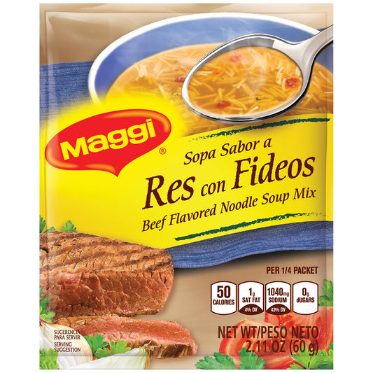 Mezcla de sopa de fideos con sabor a carne Maggi 2.11 oz