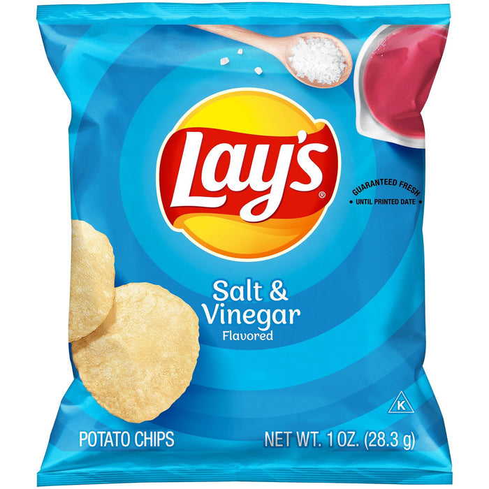 Lay's Salt & Vinegar Flavored Potato Chips 1 oz