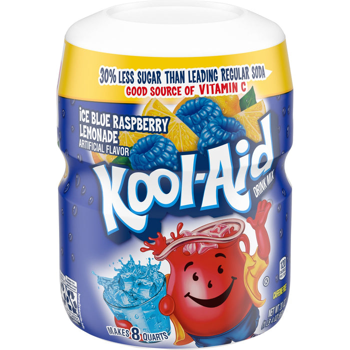 Kool-Aid Mezcla de bebida de limonada de frambuesa azul hielo 20 oz