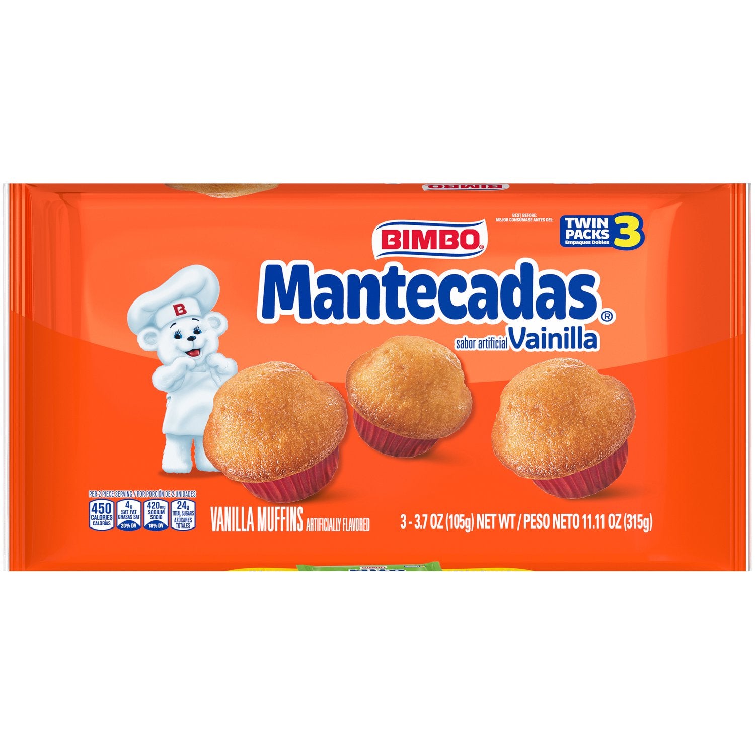 Muffins Bimbo Mantecadas 11.11 oz