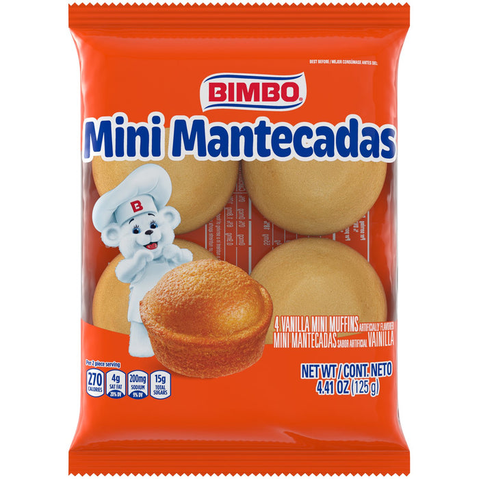 Bimbo Mini Mantecadas Muffins 4 count 4.41 oz