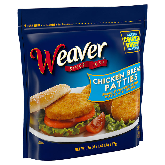 Weaver Chicken Breast Patties 26 oz