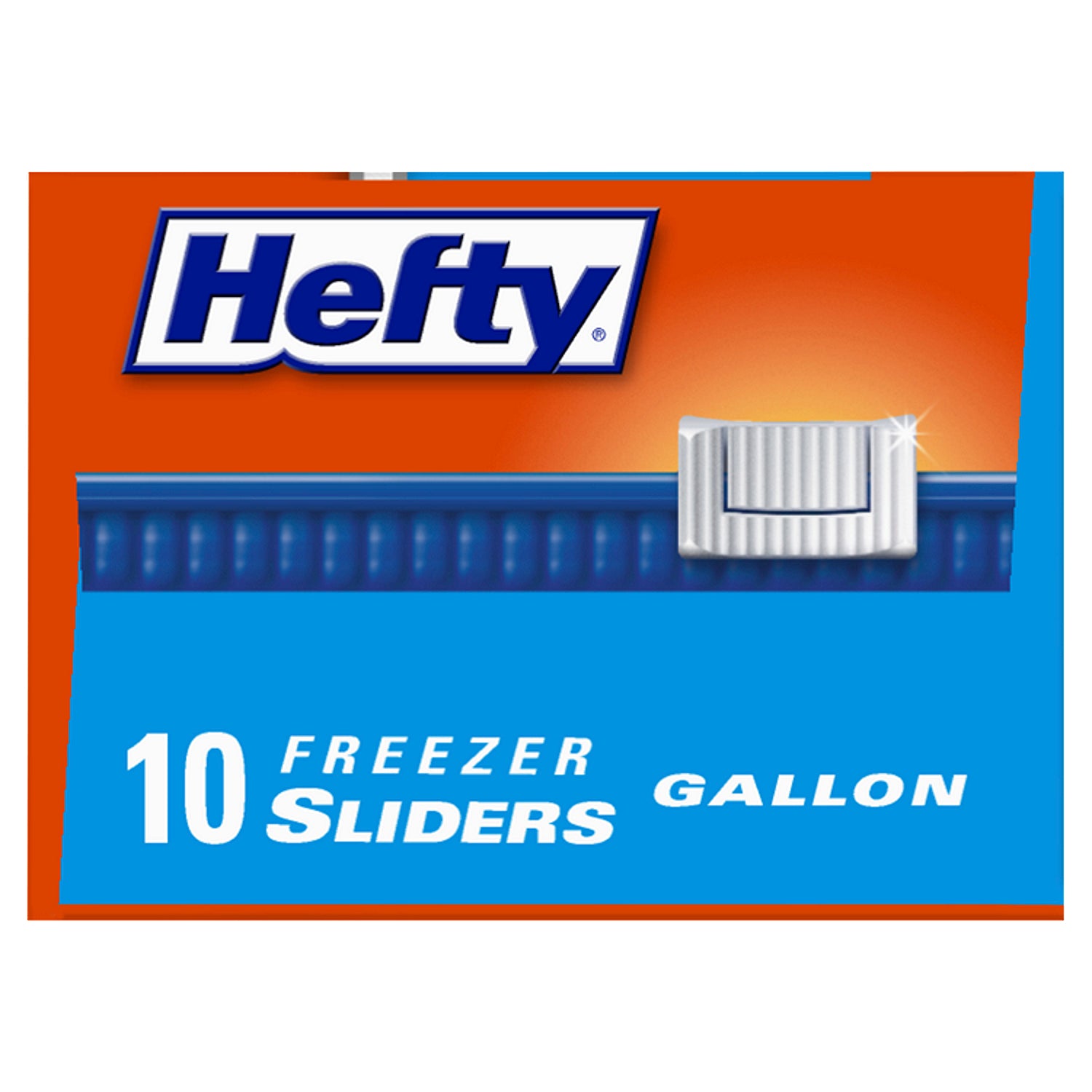 Hefty Freezer Gallon Slider Bags 10 count