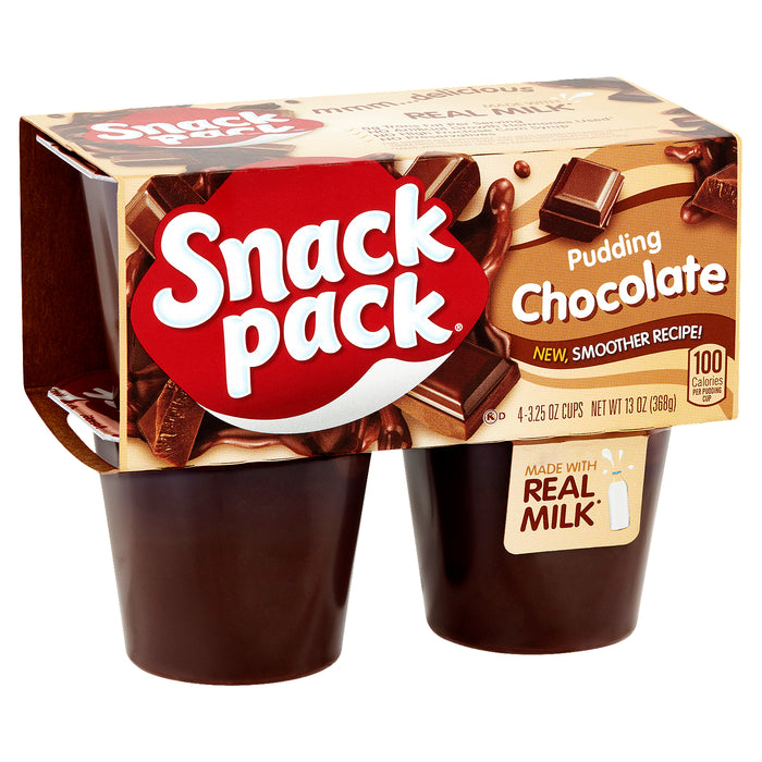 Snack Pack Pudín de chocolate 3.25 oz 4 unidades