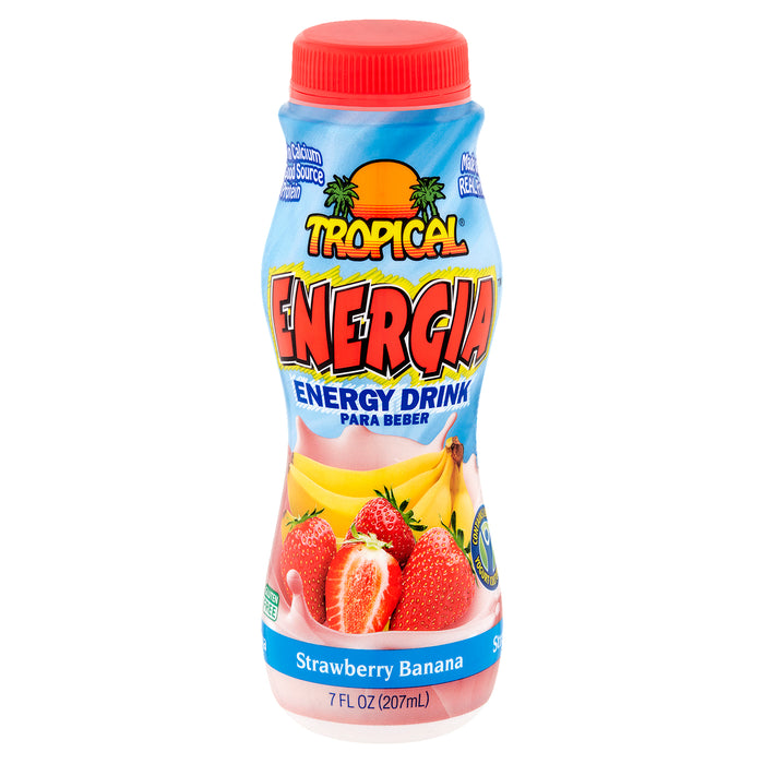 Tropical Energia Strawberry Banana Energy Drink 7 fl oz