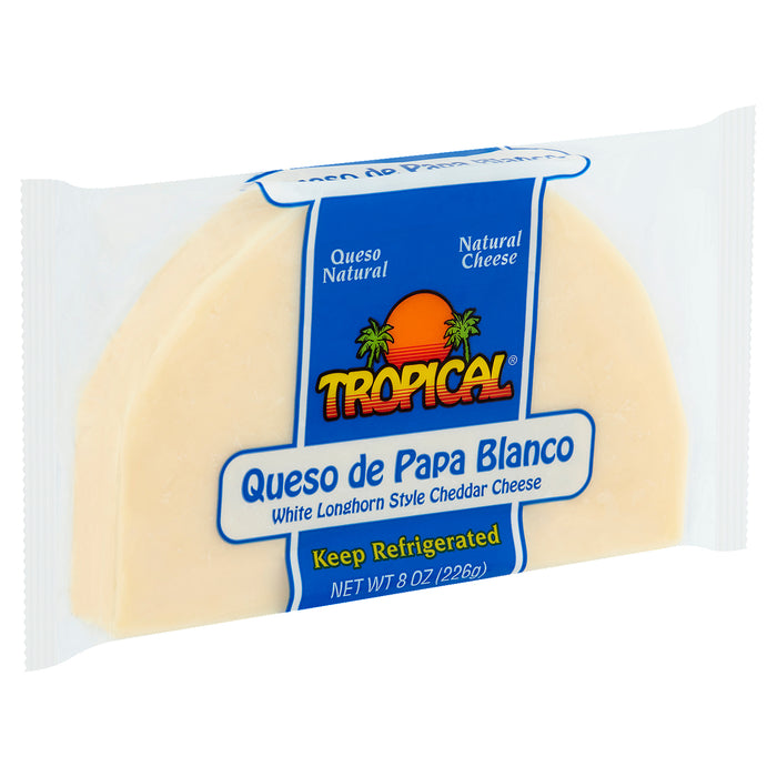Tropical White Longhorn Style Cheddar Cheese 8 oz