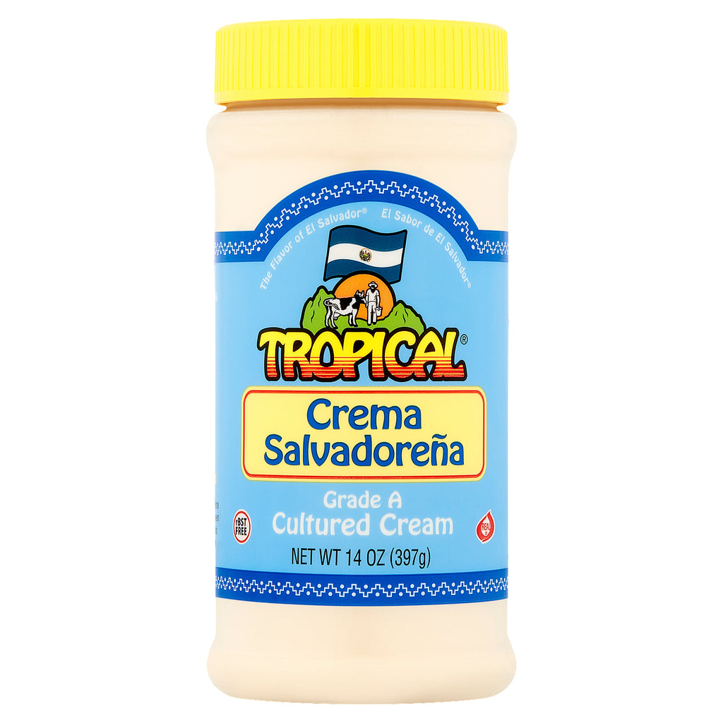 Tropical Crema Salvadoreña Cultured Cream 14 oz – El Tesoro Supermarket