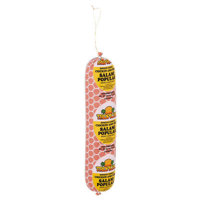 Tropical Smoked Cooked Chicken and Pork Popular Salami 30.4 oz