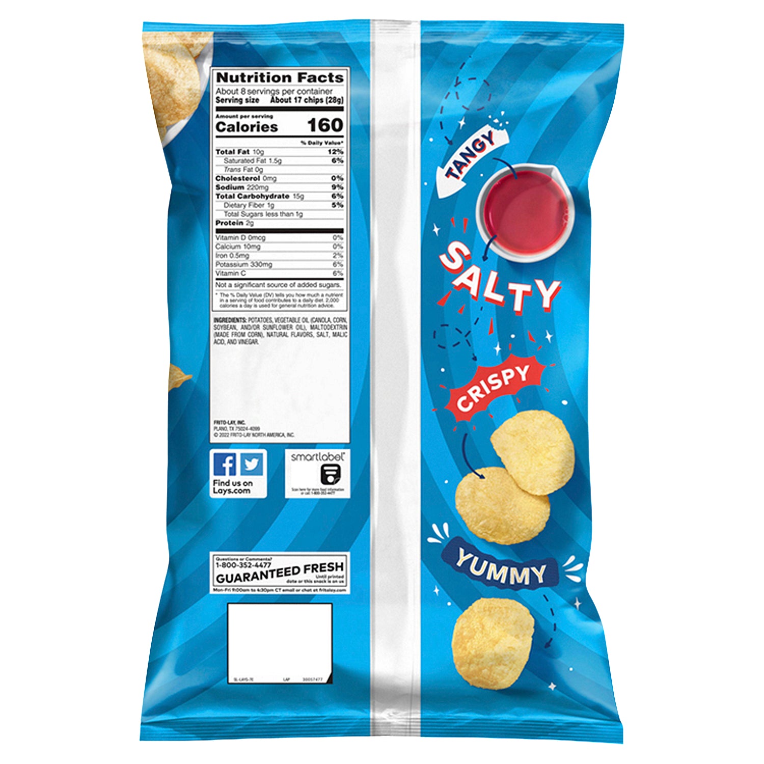 Patatas fritas con sabor a sal y vinagre Lay's 7 3/4 oz