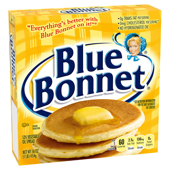 Blue Bonnet 53% aceite vegetal para untar 16 oz