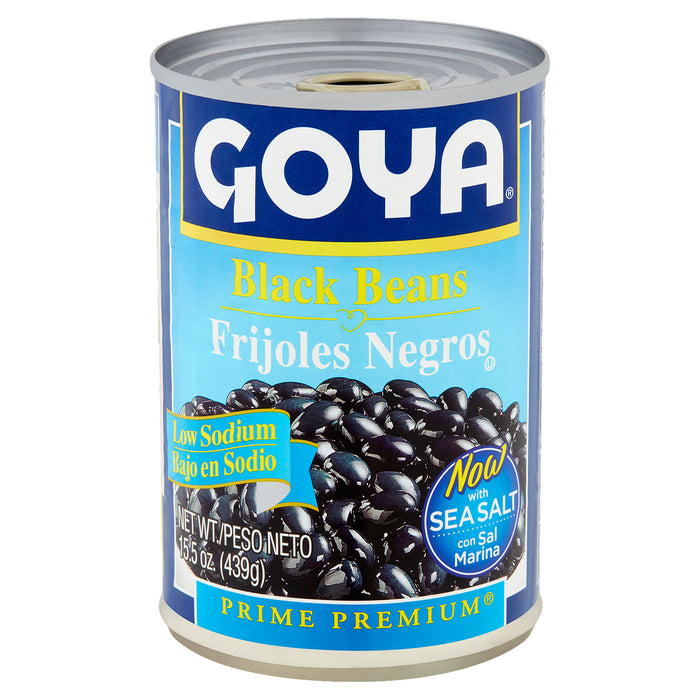 Goya Prime Premium Frijoles negros bajos en sodio 15.5 oz