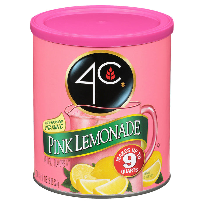 4C Pink Lemonade Drink Mix 18.6 oz