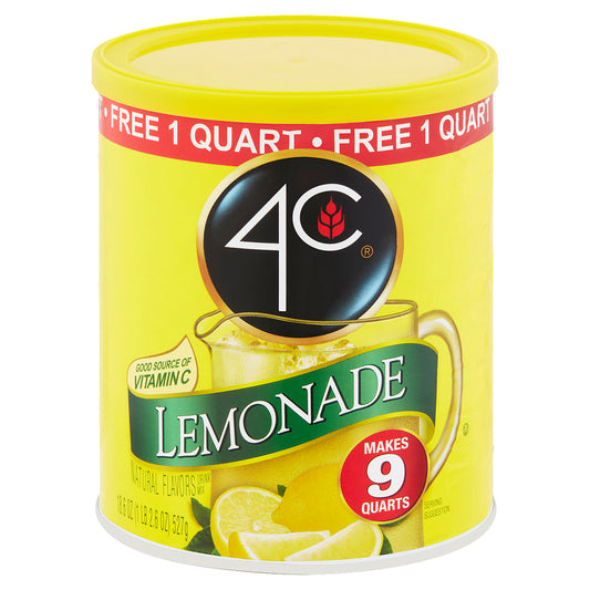 4C Lemonade Drink Mix 18.6 oz