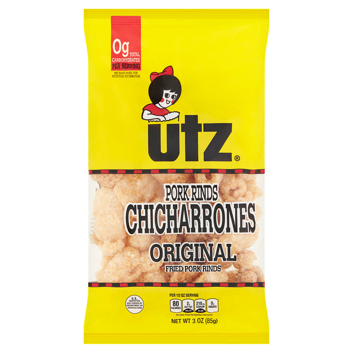 Utz Chicharrones Original Fried Pork Rinds 3 oz