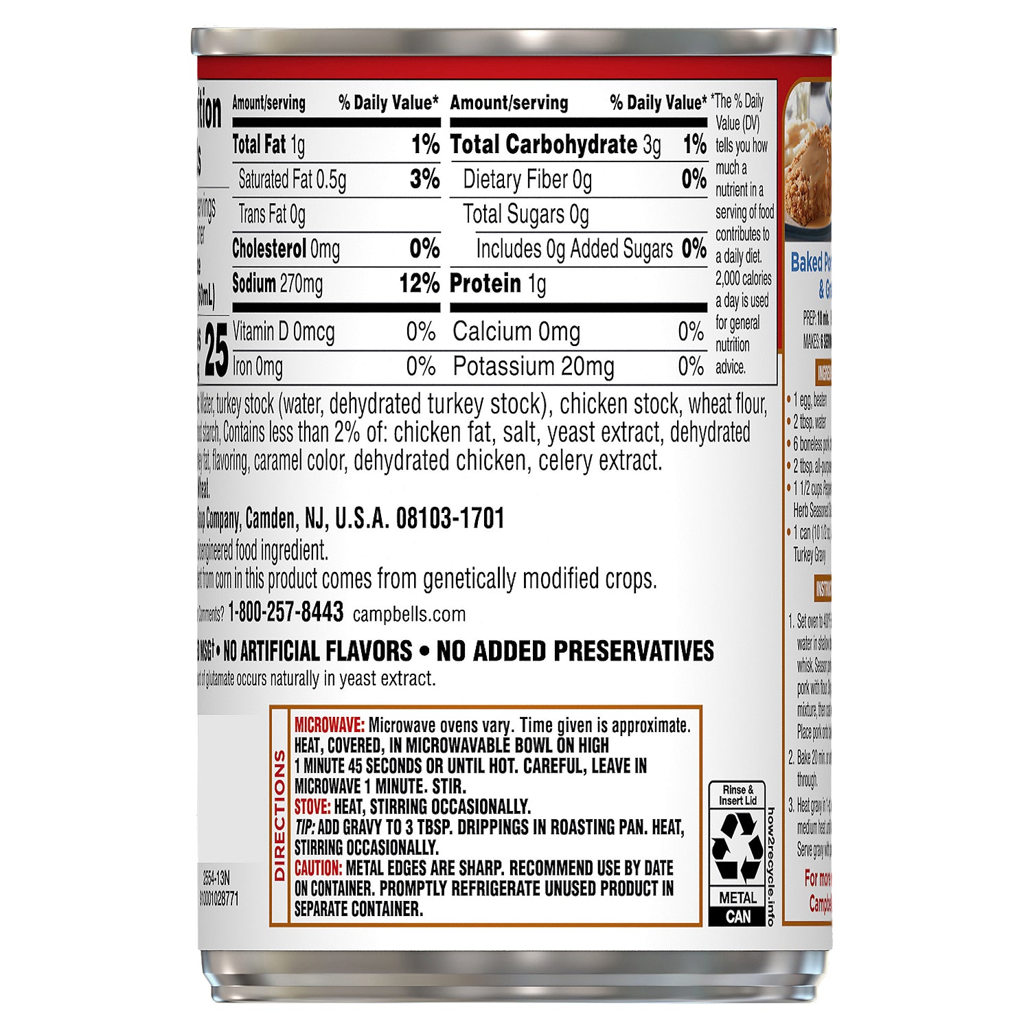 Campbell's Turkey Gravy 10 1/2 oz