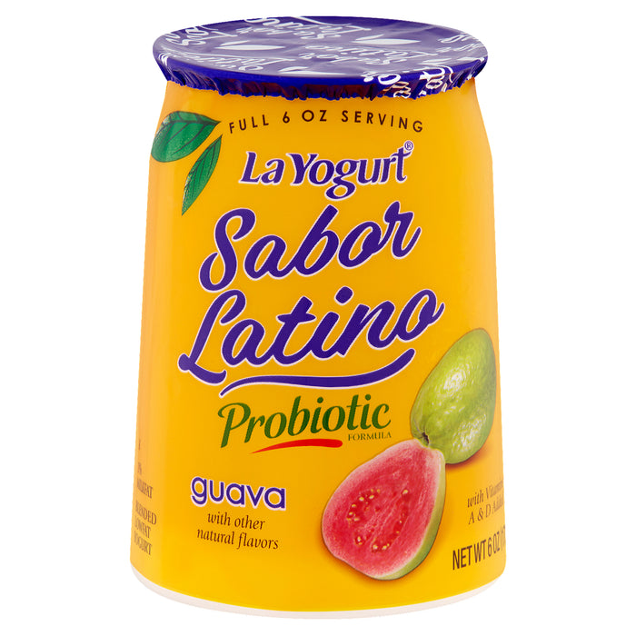 La Yogurt Sabor Latino Probiótico Guayaba Blended Yogurt Bajo en Grasa 6 oz