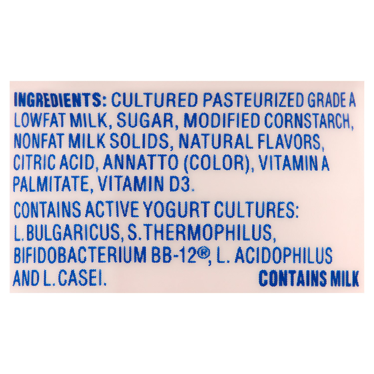 La Yogurt Probiótico Vainilla Blended Yogurt Bajo en Grasa 6 oz