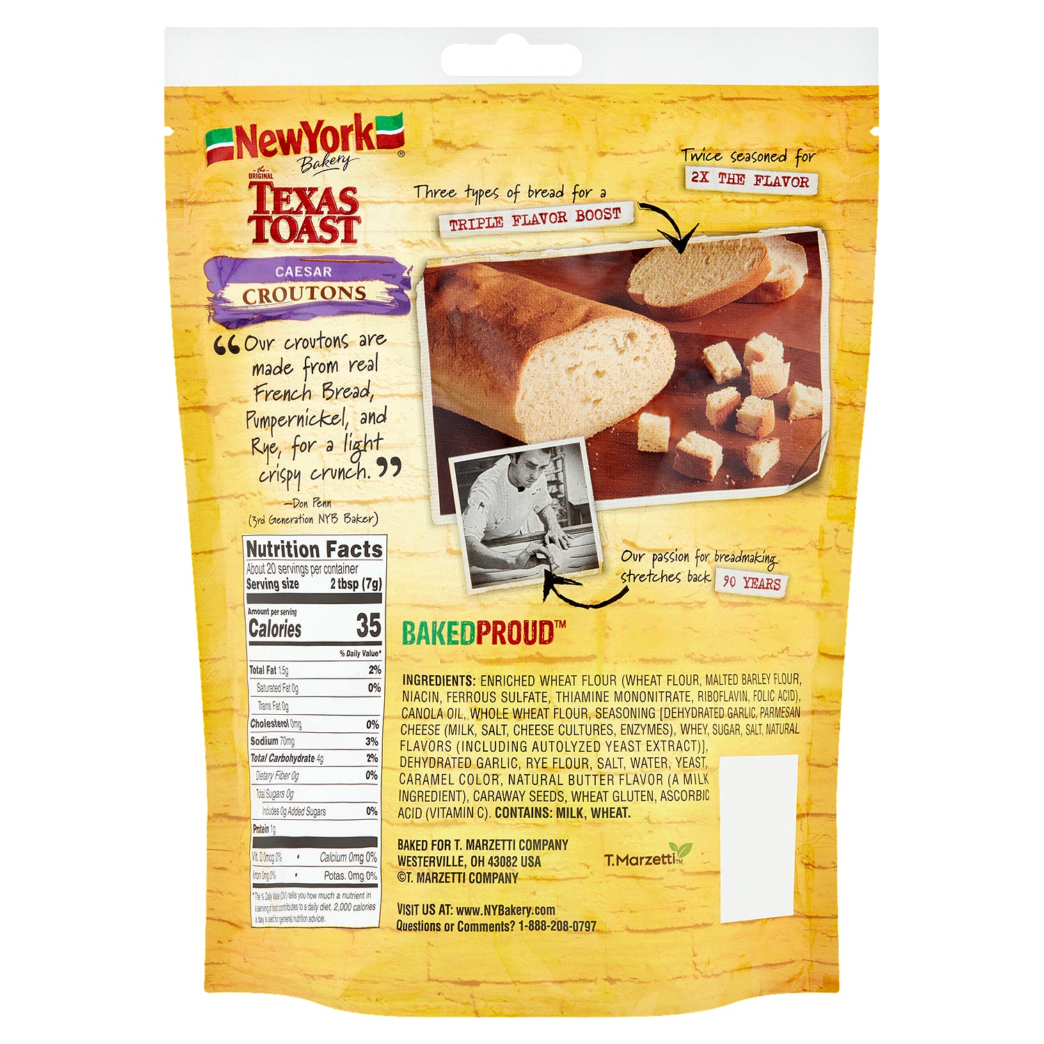 New York Bakery The Original Texas Toast Caesar Croutons 5 oz