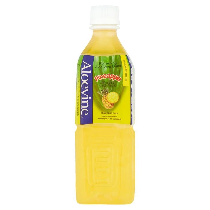 Aloevine Piña Bebida refrescante de aloe vera 16.9 fl oz